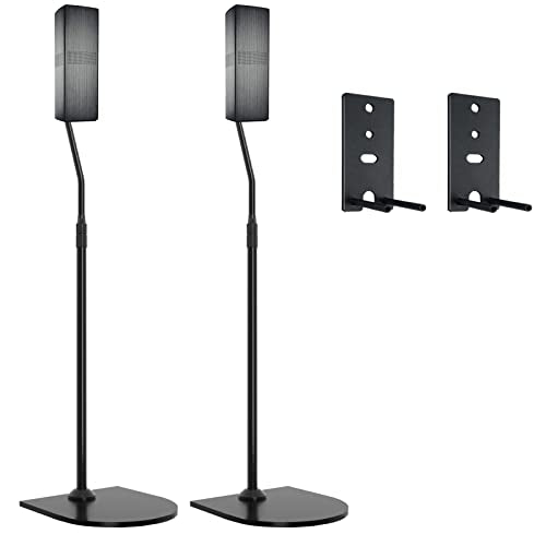 Adjustable Speaker Stand for Bose OmniJewel & Surround Speakers - Black, Pack of 2