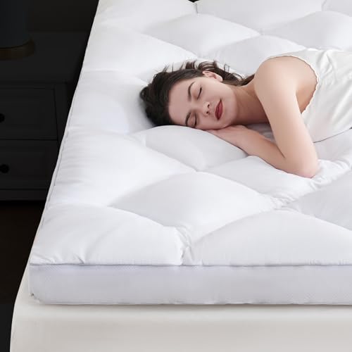 White Twin Mattress Topper 3 Inch Ultra Thick Supportive Memory Foam Bedding