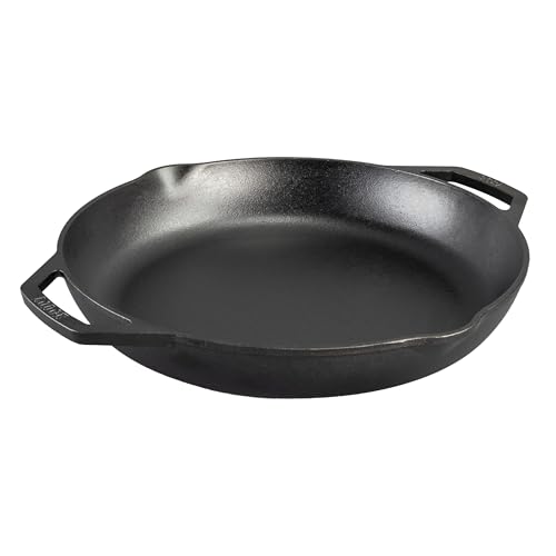 14 Inch Pre-Seasoned Cast Iron Skillet - Heavy Duty Nonstick Frying Pan