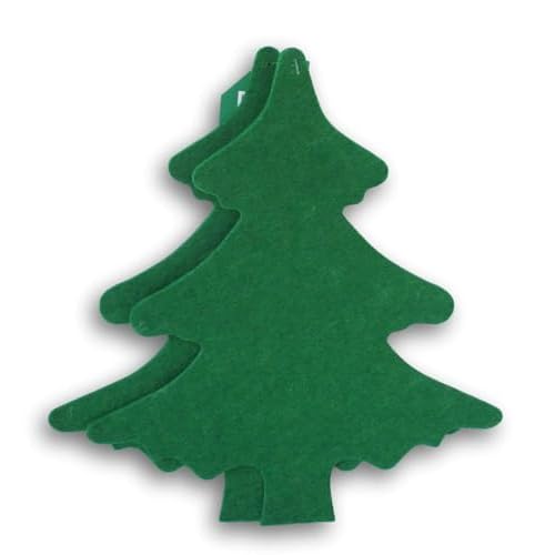 Large Christmas Tree Cutouts for Holiday Kids Crafts - Felt Shapes - 12 Inches - 2 Count