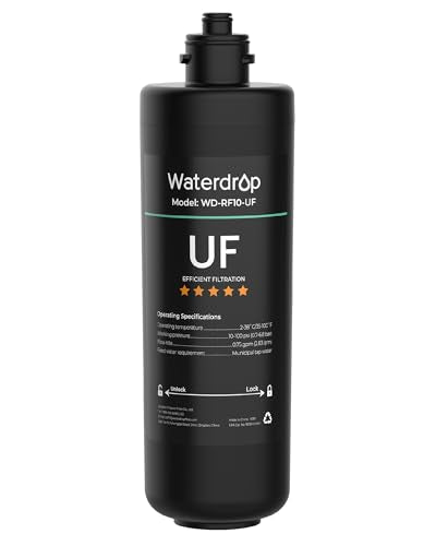 Waterdrop RF10-UF Water Filter Replacement for WD-10UA/10UA-UF/10UB/10UB-UF - Black