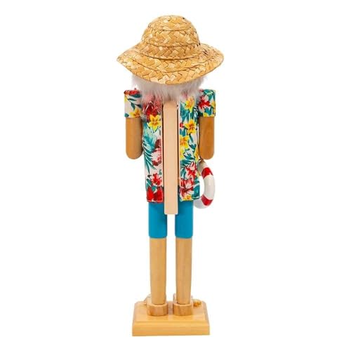Kurt Adler 15-Inch Beach Santa Nutcracker - Coastal Holiday Decor