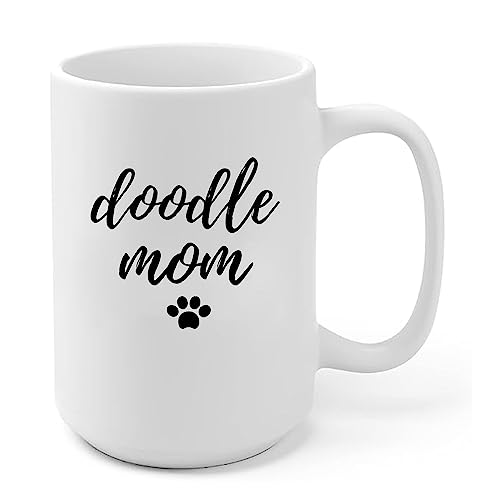 Panvola Doodle Mom Dog Lover Gifts Mug 15oz White