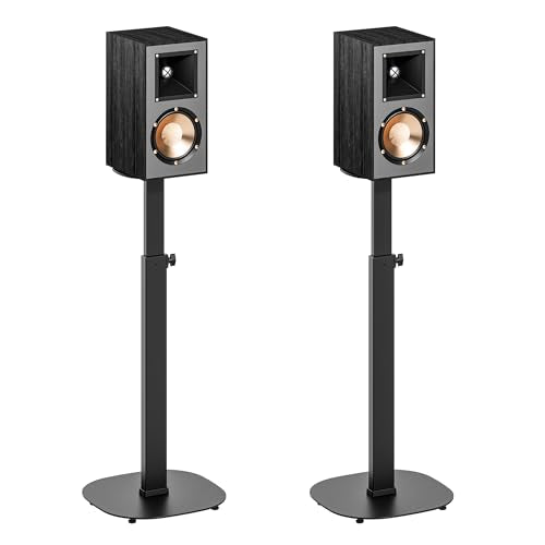Height-Adjustable Speaker Stand Pair from 28.6" to 46.1",22lbs