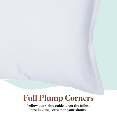 Pillowflex Premium Polyester Pillow Insert 21x37 Inches for Decorative Shams