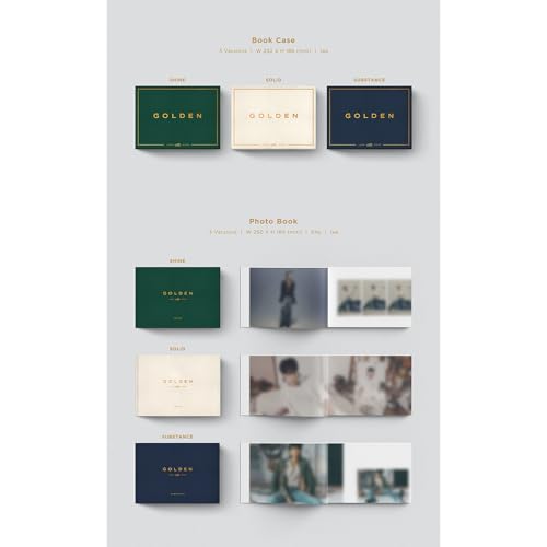 K-Pop BTS Jungkook Golden 1st Solo Album Set with Photobook CD Poster