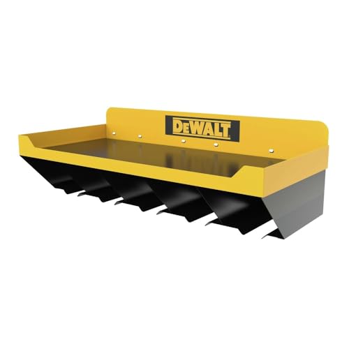 Heavy-Duty Tool Organizer Shelf for Power Tools - 5 Slots, 100lb Capacity - Includes Variation of 5 Tool Storage Shelf
