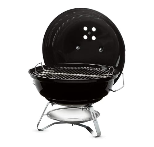 Weber Jumbo Joe Charcoal Grill 18-Inch Portable BBQ Black - Includes Ash Catcher
