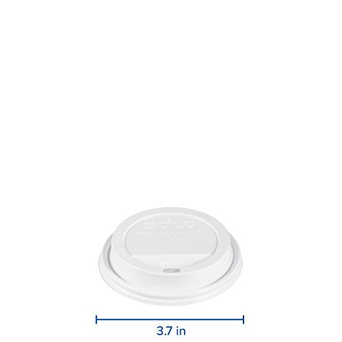 Solo TLP316-0007 White Plastic Hot Cup Lid 1000 Pack - Fits 10-24 oz Cups