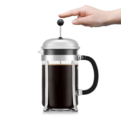 Chrome 51oz Bodum Chambord French Press Coffee Maker - High-Heat Borosilicate Glass
