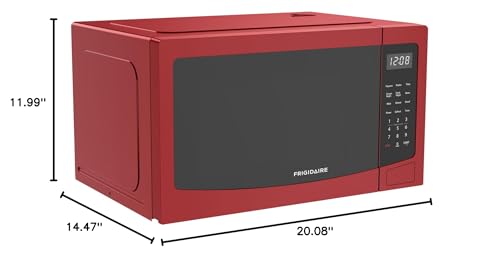 Frigidaire 1.1 cu ft Red Microwave Oven - 1000W, Touchpad, Child Lock
