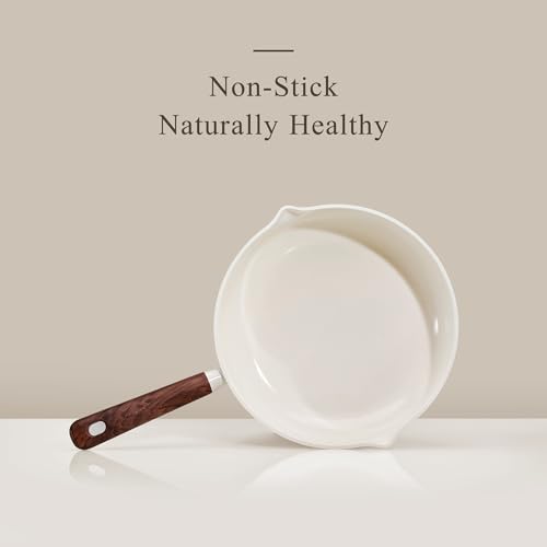 CAROTE Nonstick Frying Pan Set 8", 9.5", 11" Ceramic Coating Skillets with Lid & Spatula
