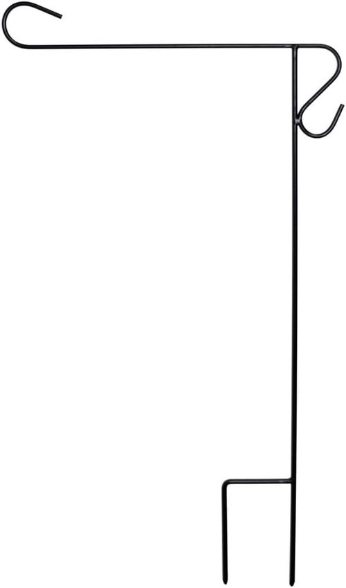 Briarwood Lane Wrought Iron Garden Flag Stand - Durable & Stylish | Perfect for Outdoor Decor