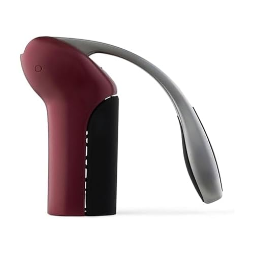 Rabbit Merlot Vertical Corkscrew Wine Opener with One-Pull Lever, Foil Cutter, 7.7 x 8.8 in