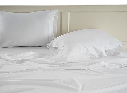 King Organic Cotton Cooling Bed Sheets Set - White, 8 Pieces - Variation of THIS listing