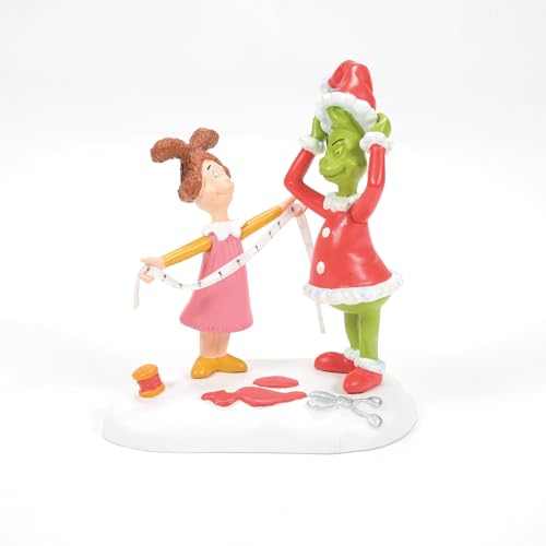 Department 56 Dr. Seuss Grinch Village Santy Suit Figurine, 3.6 Inch