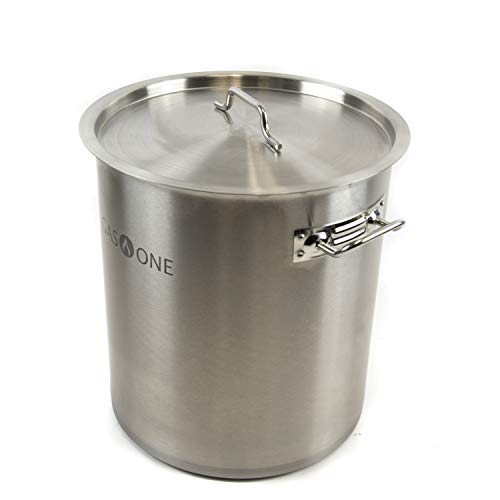 32 Quart Stainless Steel Turkey Fryer Pot with Basket - Deep Fry, Steam & Boiling