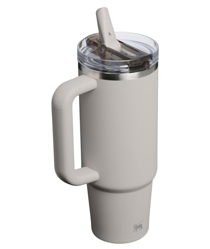 STANLEY Quencher ProTour Flip Straw Tumbler with Leakproof Lid 30 oz | Built-In Straw & Handle | Cupholder Compatible for Travel | Insulated Stainless Steel Cup | BPA-Free | Ash