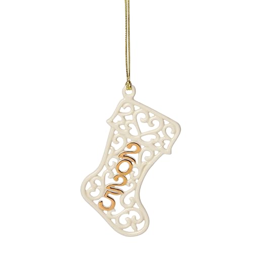 Lenox 2025 Holiday Stocking Ornament - Christmas Hanging Decoration