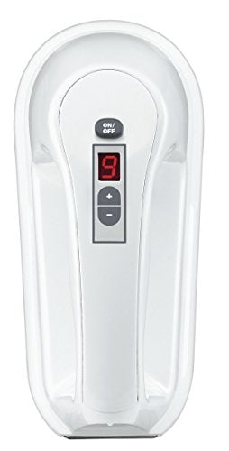 White 9-Speed Hand Mixer with 220W Motor, Beaters & Storage Case