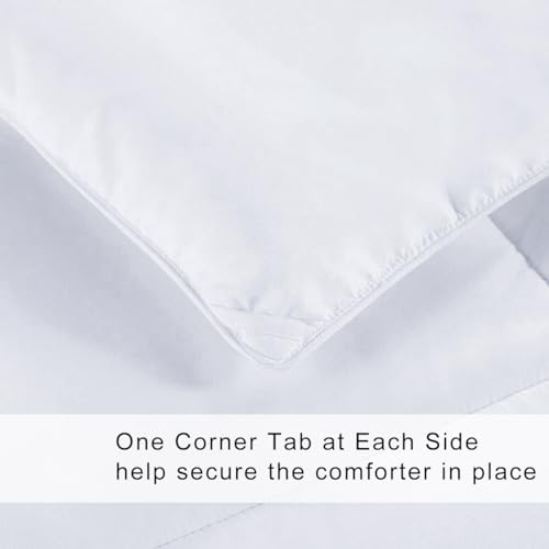 COHOME All-Season Queen Size Cooling Comforter Duvet Insert - White