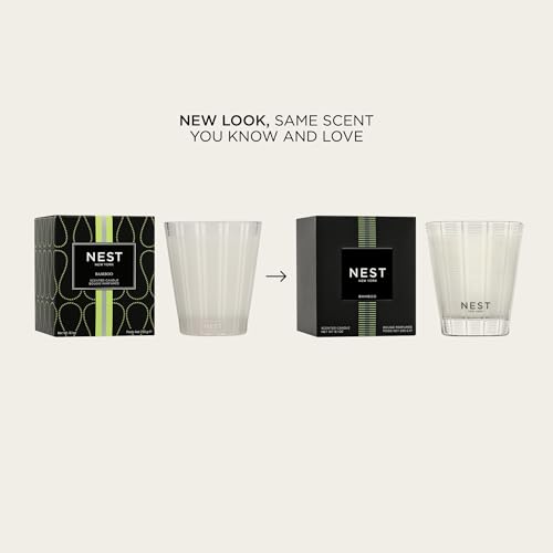 Scented Classic Candle - Bamboo - 8.1 oz, Up to 60-Hour Burn Time, Reusable Glass Vessel