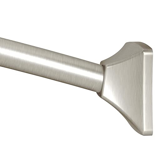 Moen Curved Shower Curtain Rod - Brushed Nickel, Adjustable 54-72 Inches