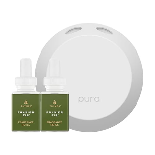 Frasier Fir Scent Diffuser Refill Pack for Pura Smart Diffuser - Long-Lasting Home Fragrance - Siberian Fir, Cedarwood & Sandalwood - 2 Pack