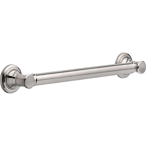 Delta 18-Inch Stainless Steel ADA Compliant Shower Grab Bar - Wall-Mounted Safety Handle for Bathroom, Tub, Seniors