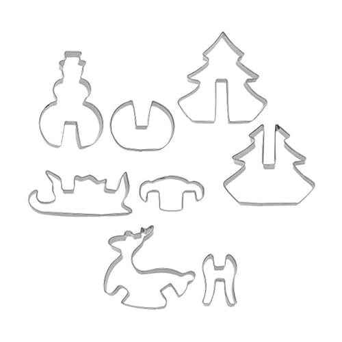 Chicago Metallic 3D Christmas Tree Cookie Cutter Set - 12-Piece Holiday Baking Kit
