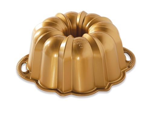 Nordic Ware 15-Cup Anniversary Bundt Pan - Gold, Cast Aluminum, Nonstick - Variation of THIS listing