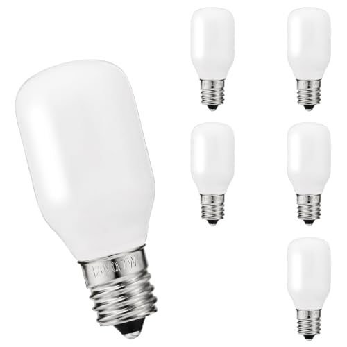 6-Pack T20 LED Bulbs E12 Candelabra Base for Christmas Village Miniatures