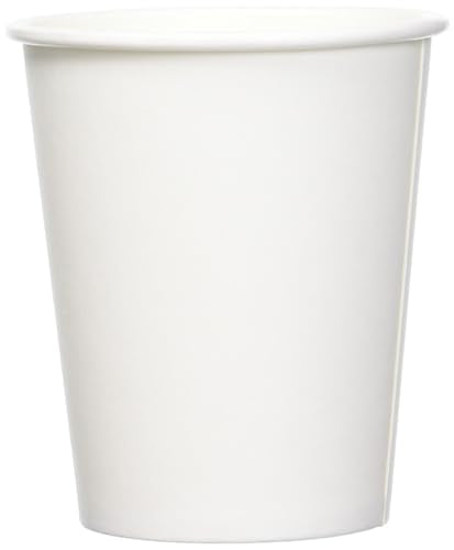 Amazon Basics 8 fl oz Disposable Paper Cups for Hot & Cold Beverages, 1000 Count