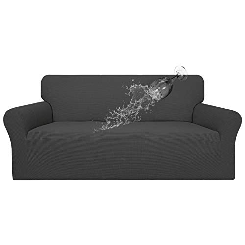 Waterproof Couch Cover for 3 Cushion Oversized Sofa - Dark Gray