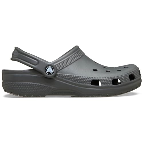 Unisex Classic Clogs for Adults - Slate Grey, 10 Women / 8 Men