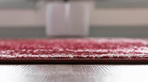 Vintage French-Inspired Area Rug - Sofia Collection, Burgundy & Gray, 2'2" x 3'1" Rectangle