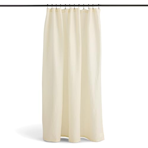Preston Lane Stonebrigdge Linen Cotton Shower Curtain, 72x72 in,