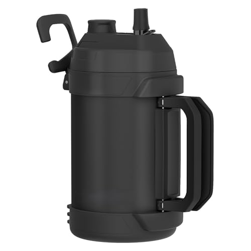Hydraful Matte Black 128oz Insulated Stainless Steel Water Jug - Keeps Cold 48H
