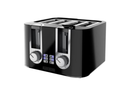 4-Slice Toaster with 7 Shade Settings - Extra Wide Slots & Bagel Function