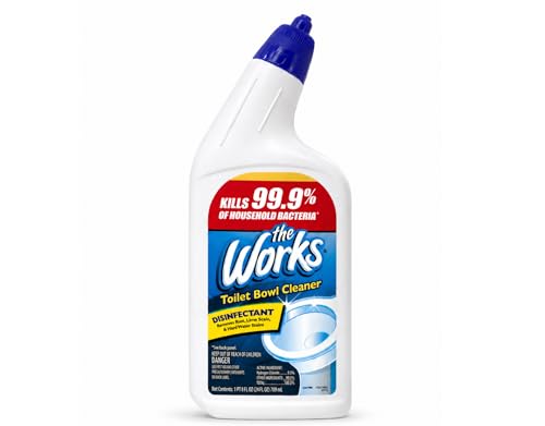 Toilet Bowl Cleaner Disinfectant - Removes Rust, Lime Scale & Stains, Kills 99.9% Bacteria, Pack of 6
