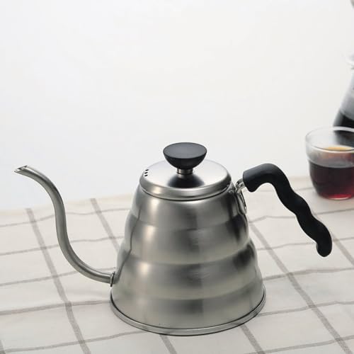Hario V60 Buono 1.2L Stainless Steel Drip Kettle for Pour Over Coffee - Silver
