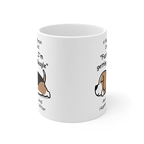 Funny Beagle Mug for Dog Moms - 11oz White Ceramic Coffee Cup Gift