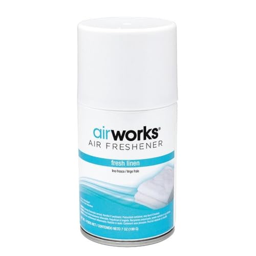 Hospeco Fresh Linen Scent Aerosol Air Freshener Refill - 7 oz Case of 12 (Variation: 07918)