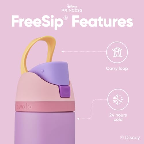 Owala Princess FreeSip Stainless Steel Water Bottle 24 oz - Rapunzel Edition
