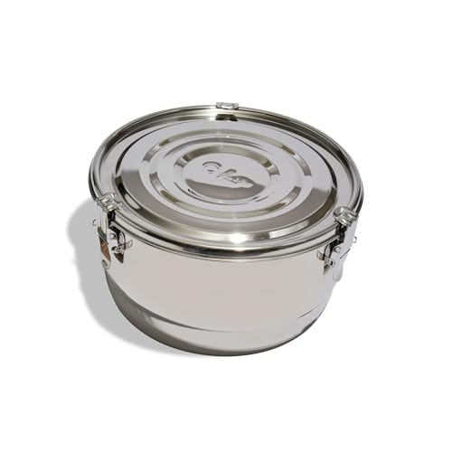 CVault ½ lb Stainless Steel Food Storage Container - Airtight & Light-Resistant, 4 Liter