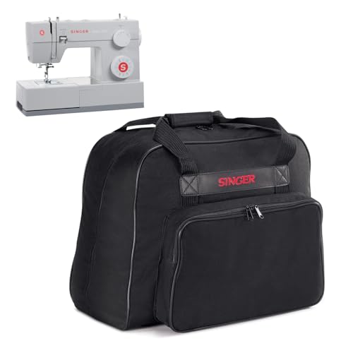Universal Sewing Machine & Serger Tote Bag - Black, 18x10x13 Inches