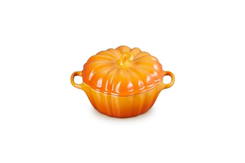 Le Creuset 12oz Persimmon Pumpkin Cocotte - Stoneware Mini Casserole