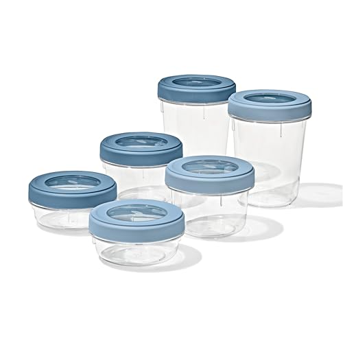 OXO Good Grips Twist & Stack 12-Piece Food Storage Container Set - Leakproof & Stackable