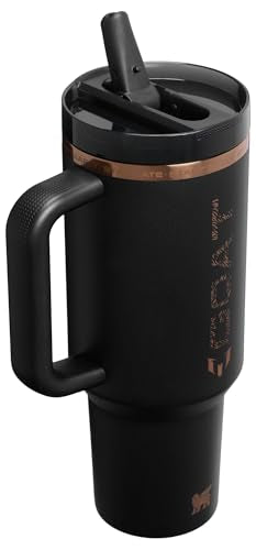 40 oz Stanley Quencher ProTour Flip Straw Tumbler Messi Goat Black