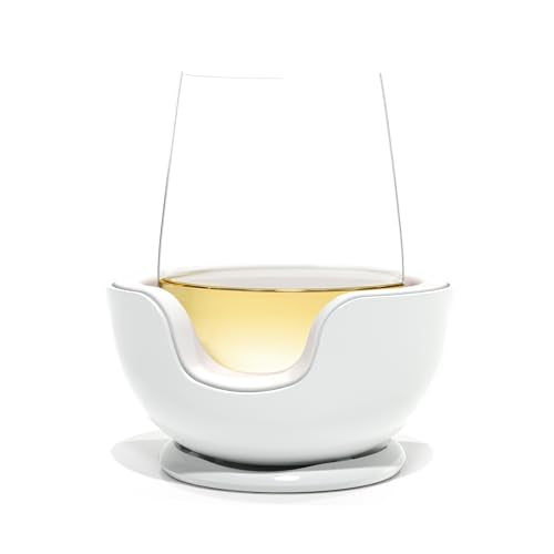 VoChill Quartz Stemless Wine Chiller - Refreezable Drink Cooler, USA-Made